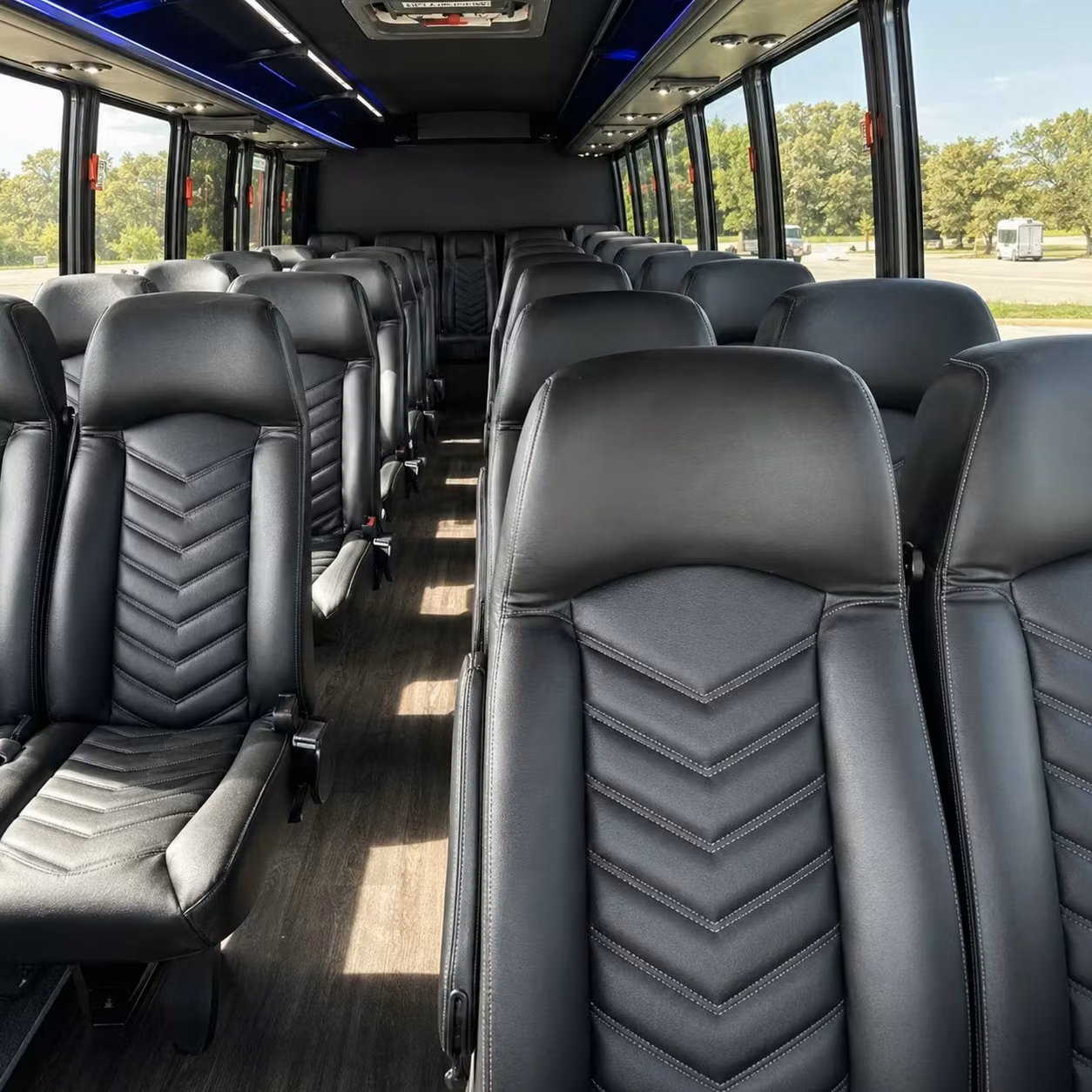 35 passenger minibus inside