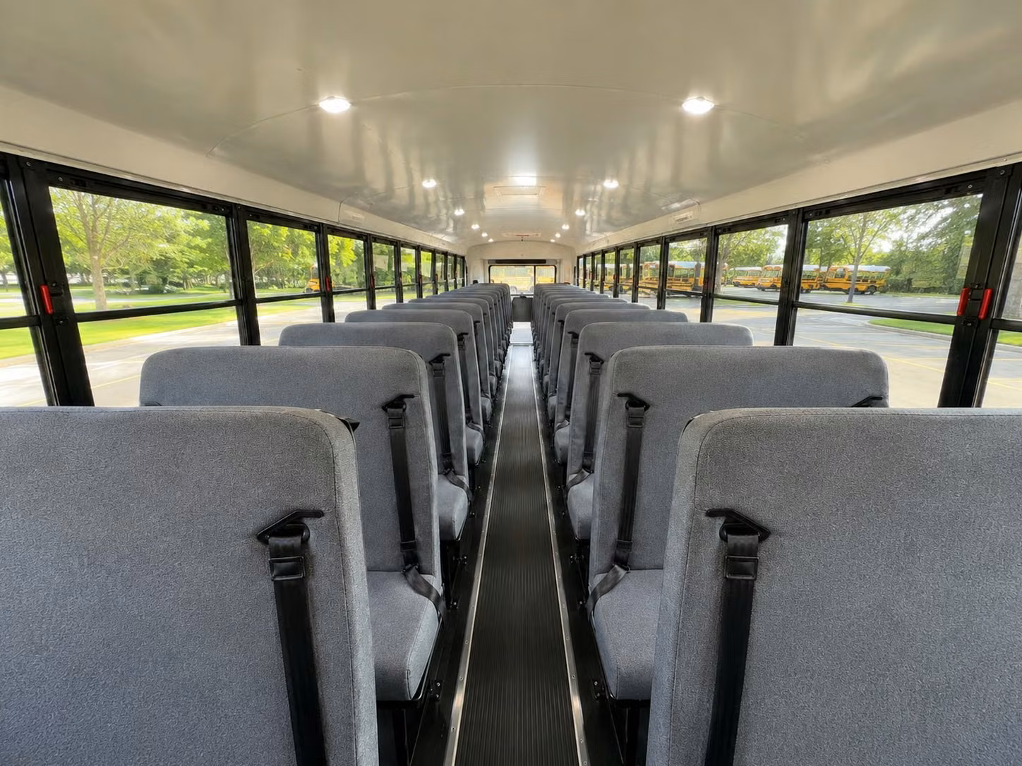 school bus inside